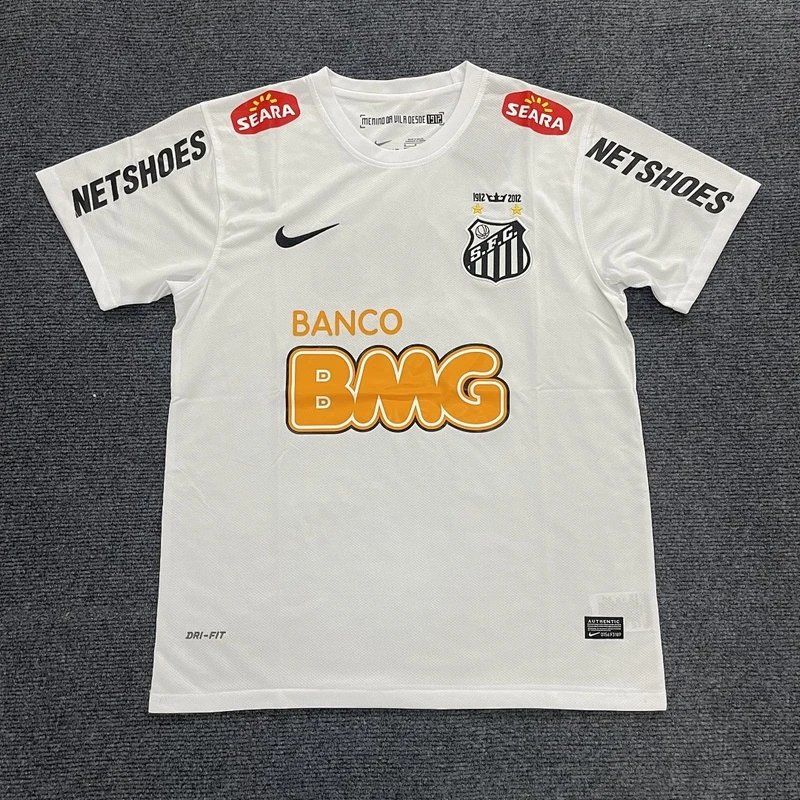 2012-2013 Santos Home White Football Jersey - Style 32