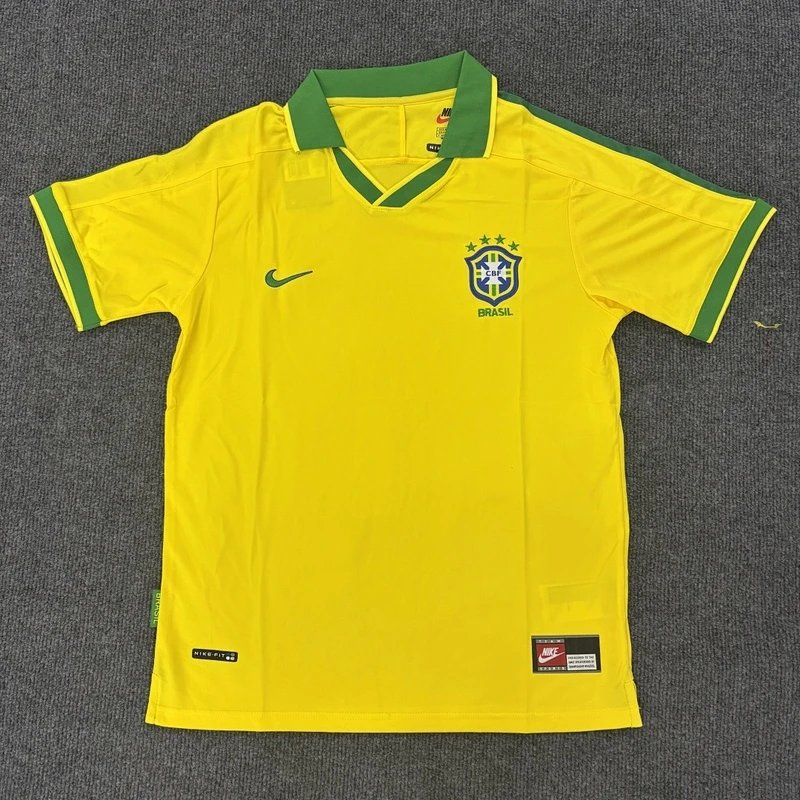 1997 Brazil Home Jersey - Style 27