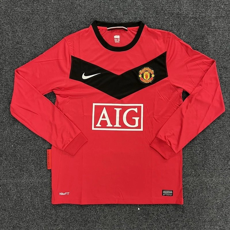 2009-10 Manchester United home long-sleeve jersey - Style 24