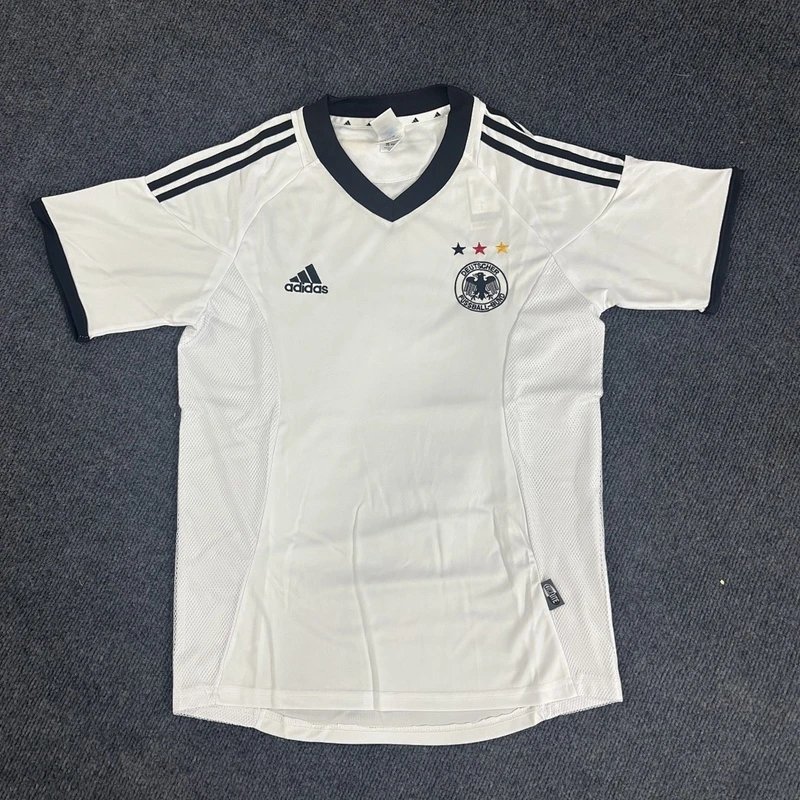 2002 Germany Home White Football Jersey - Style 18