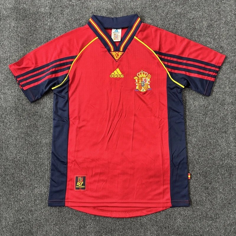 1998 Spain Home Football Jersey - Style 32