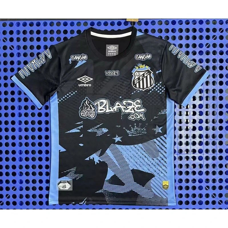 2025-2026 Santos Special Edition Black Football Jersey - Style 8