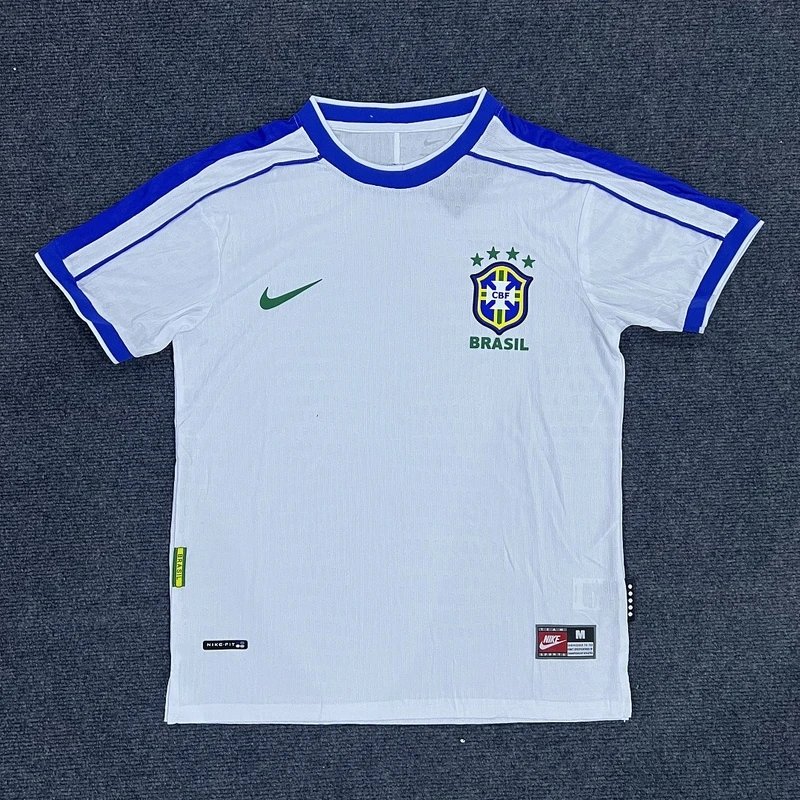 1998 Brazil Special Edition White Textured Jersey - Style 33
