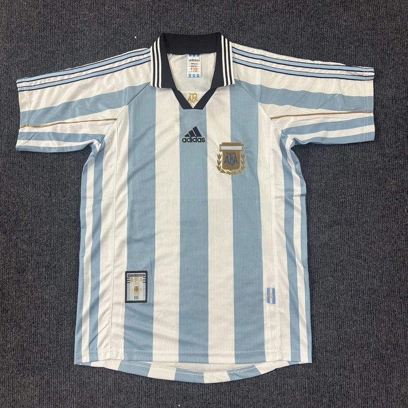 1998 Argentina Home Jersey - Style 13