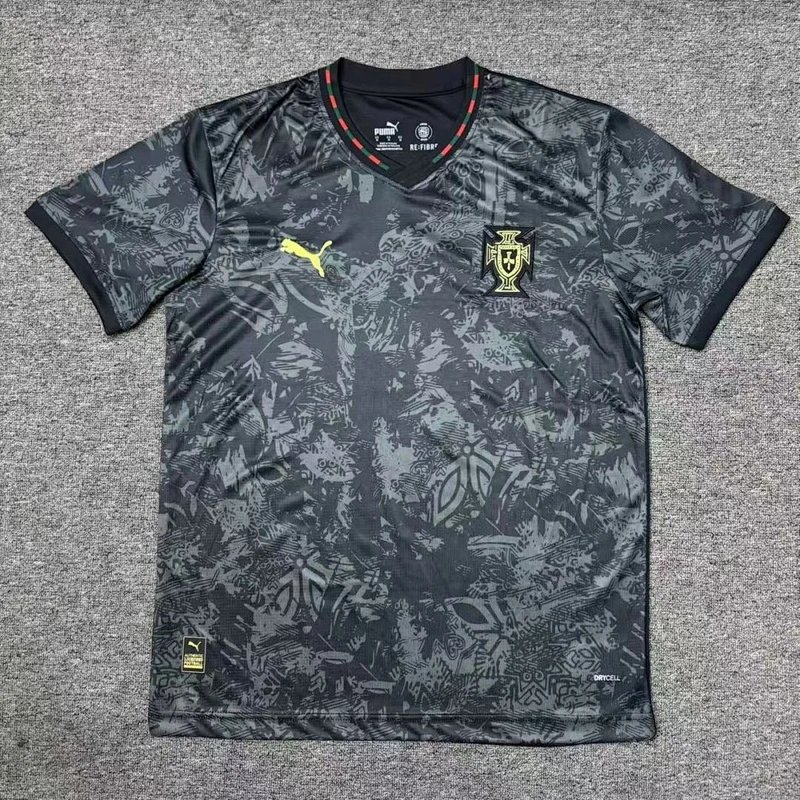 2025-2026 Portugal Black Training Jersey - Style 29