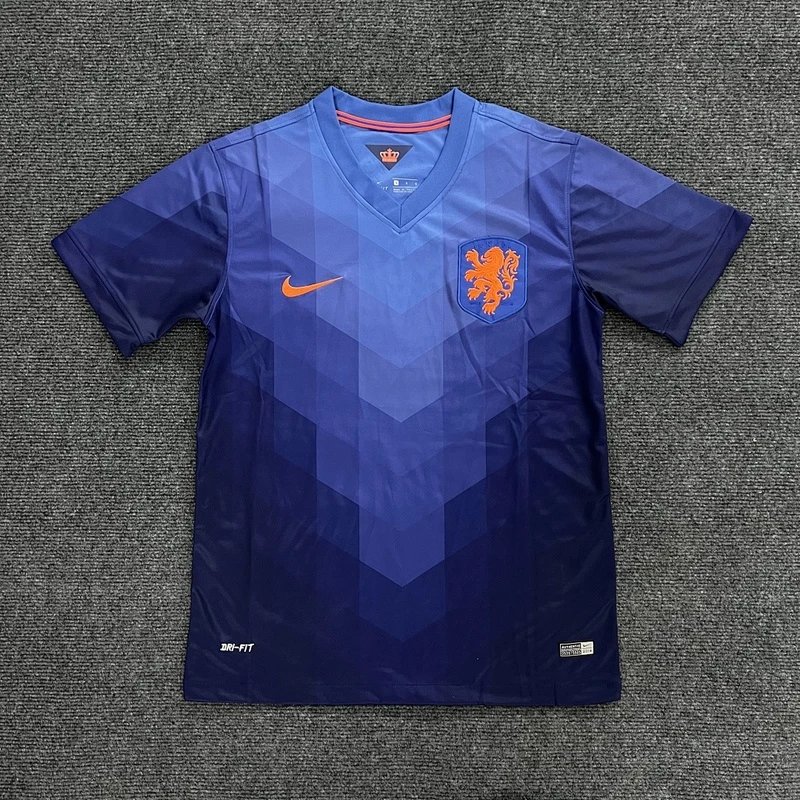 2014 Netherlands Away Football Jersey - Style 14