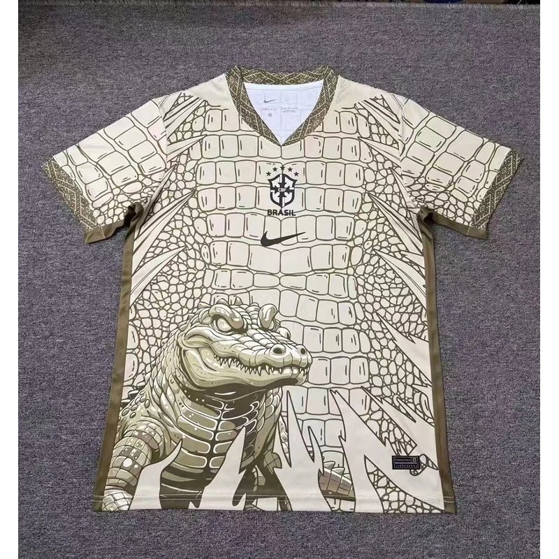 2026-27 Brazil Crocodile Head Special Edition Football Jersey - Style 20