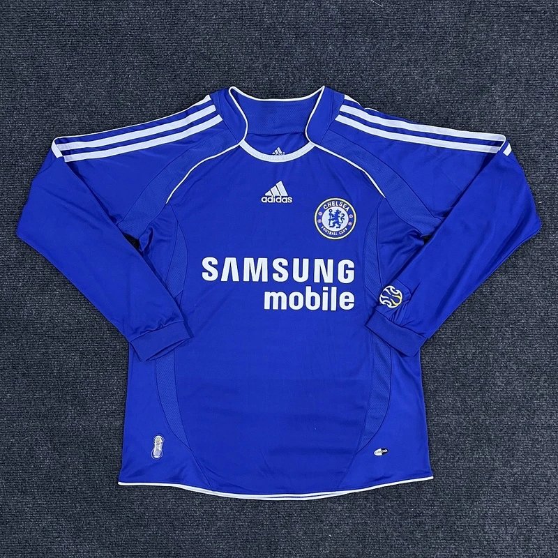 Chelsea Home Long Sleeve Blue Football Jersey - Style 37