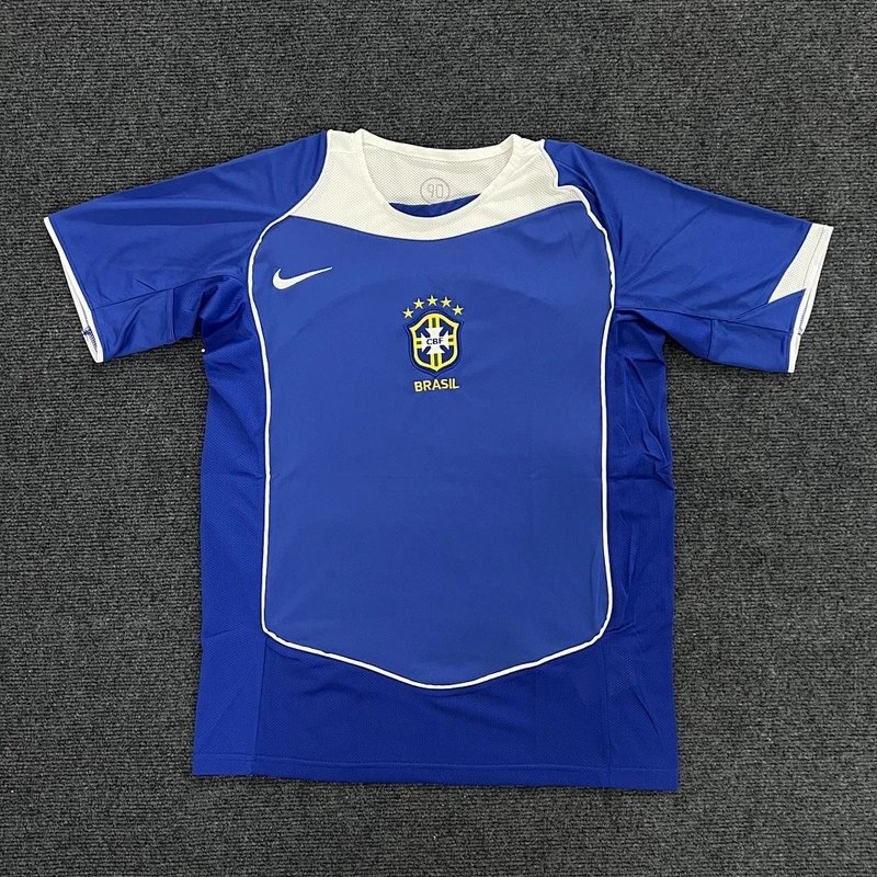 2004 Brazil Away Football Jersey - Style 40