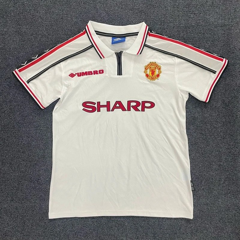 Manchester United vintage white jersey - Style 25