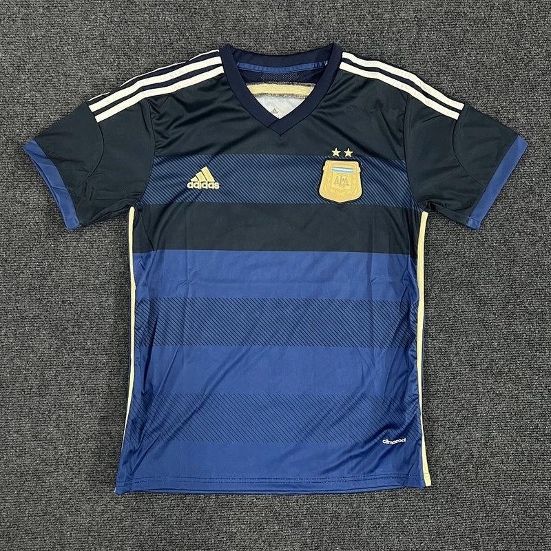 2014 Argentina Away Football Jersey - Style 21