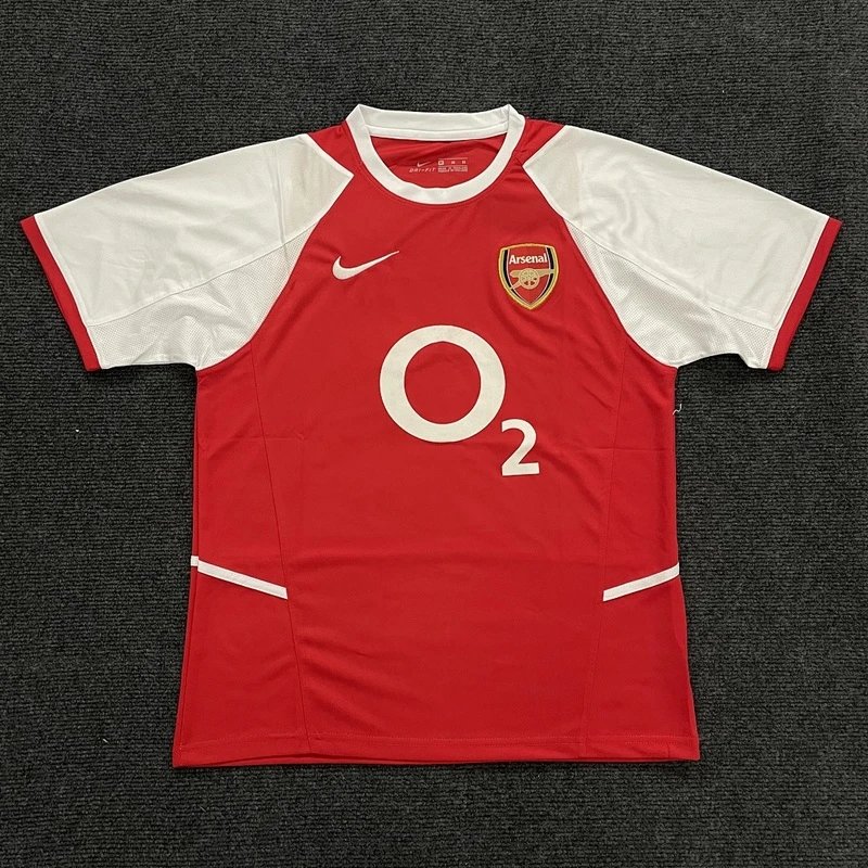 Arsenal home red white short sleeve football jersey - Style 25