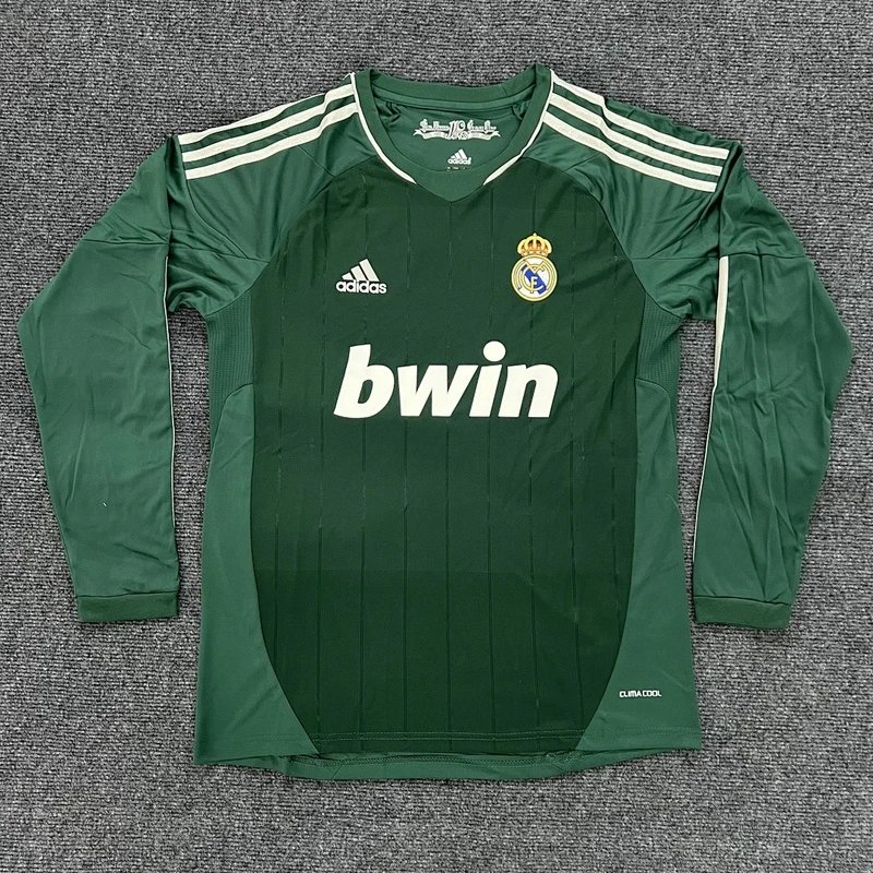 Real Madrid home long-sleeve green football jersey - Style 34