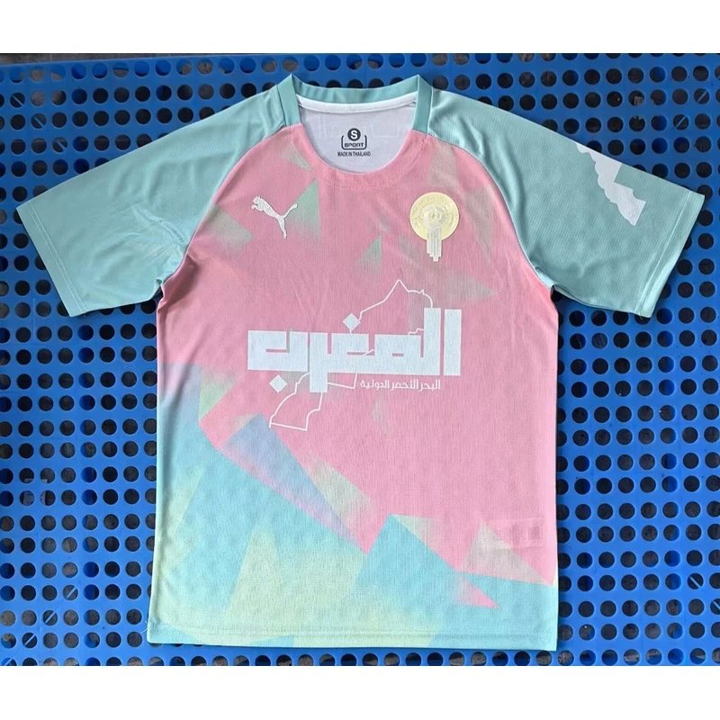 2025-26 Morocco Pink Green Special Edition Football Jersey - Style 13