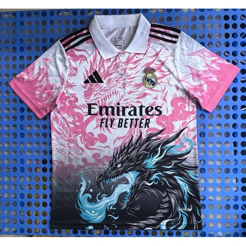Real Madrid pink gradient dragon polo - Style 22