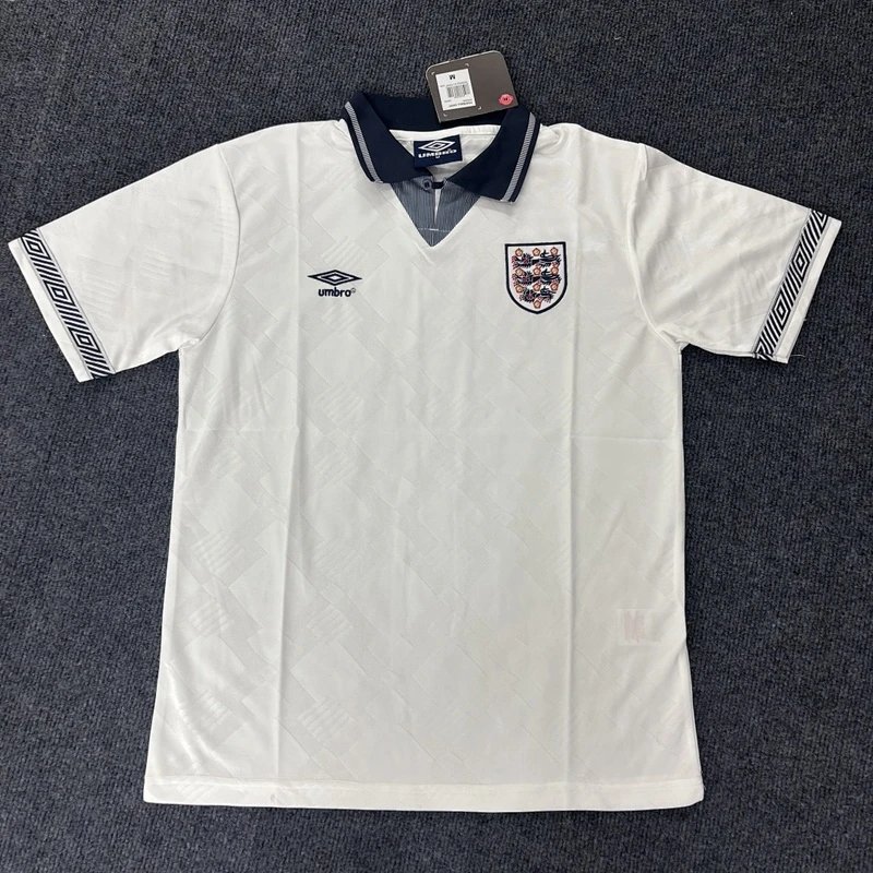1990 England Home Shirt - Style 40