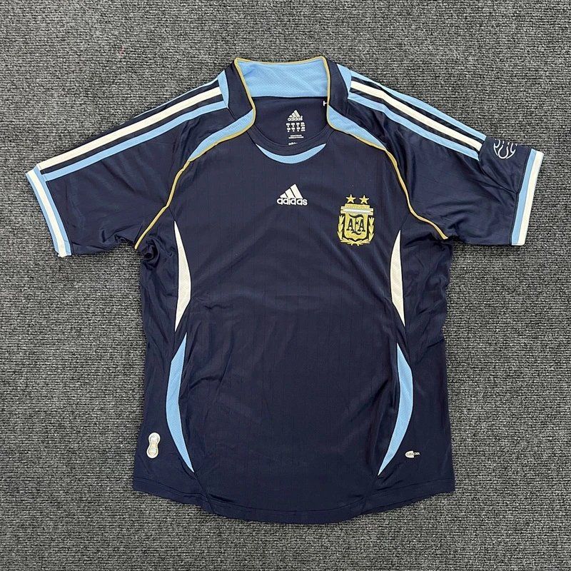 2006 Argentina Away Football Jersey - Style 17