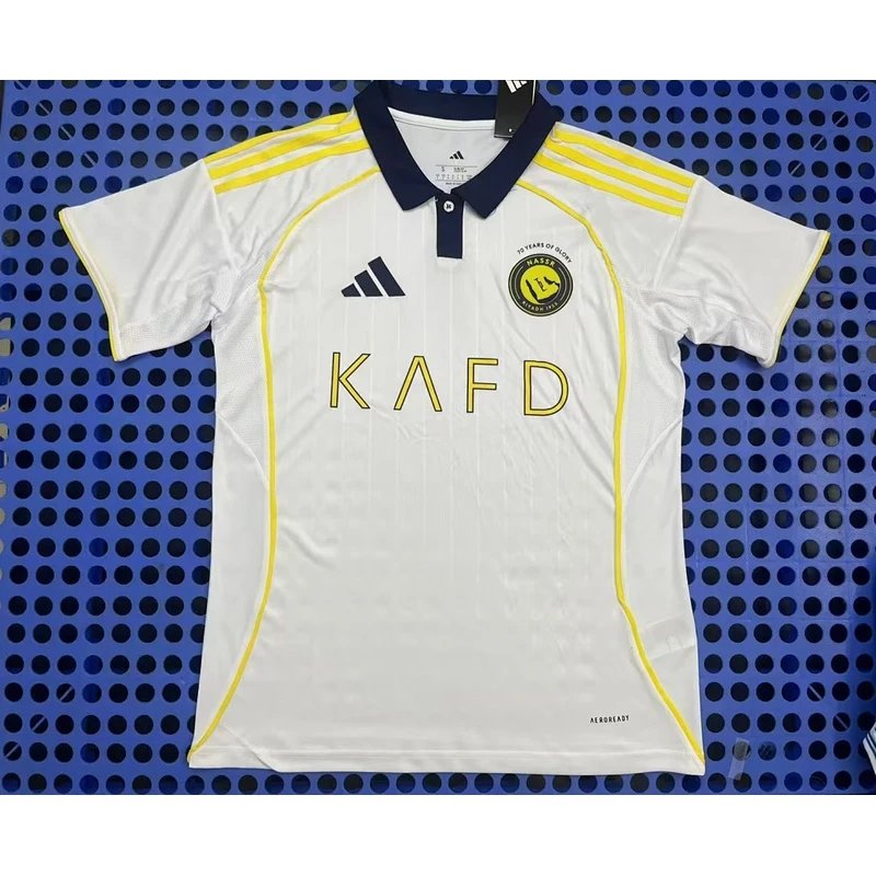 2025-2026 Saudi Arabia Club Kit - KAFD - White, Yellow, Navy - Style 29