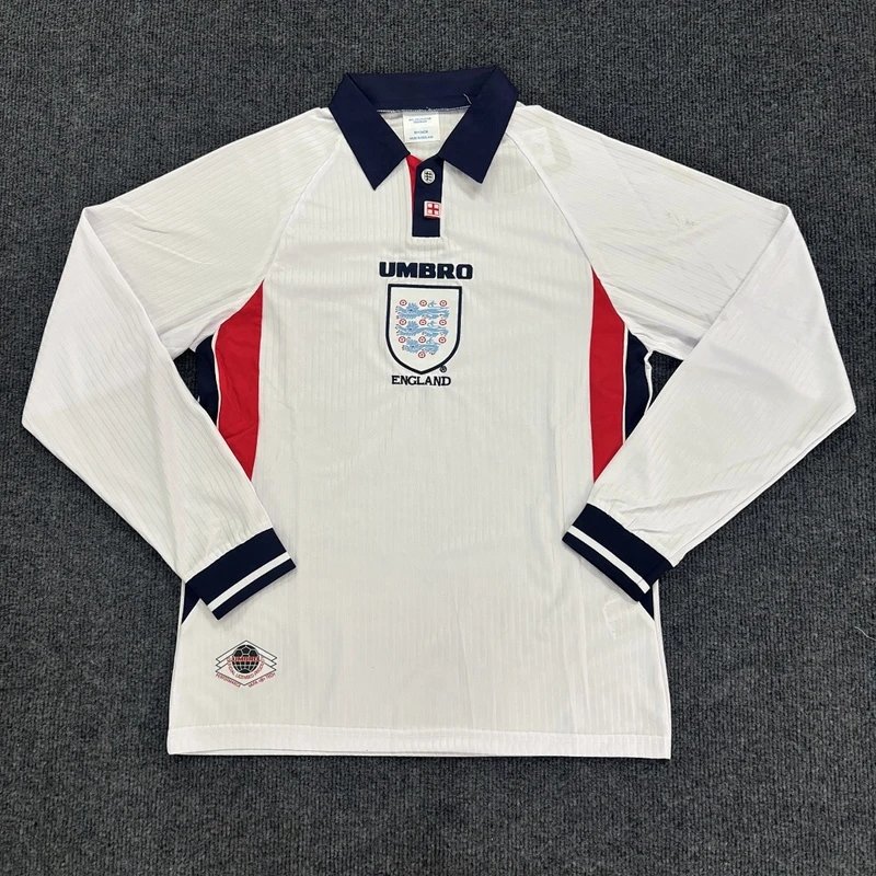 1998 England Home Long Sleeve Jersey - Style 6