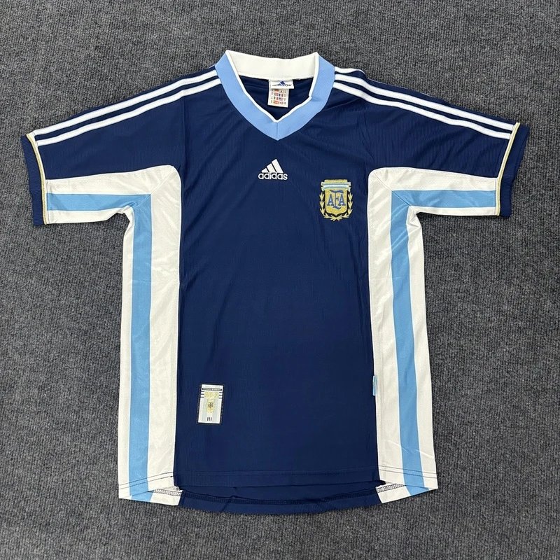 1998 Argentina Away Football Jersey - Style 14