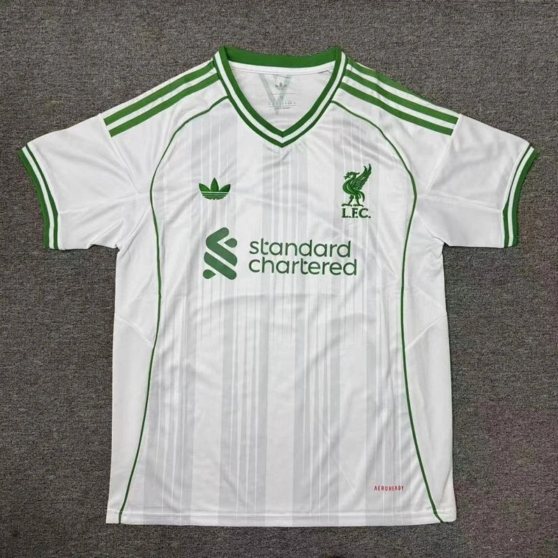 2025-2026 Liverpool White Green = - Style 23