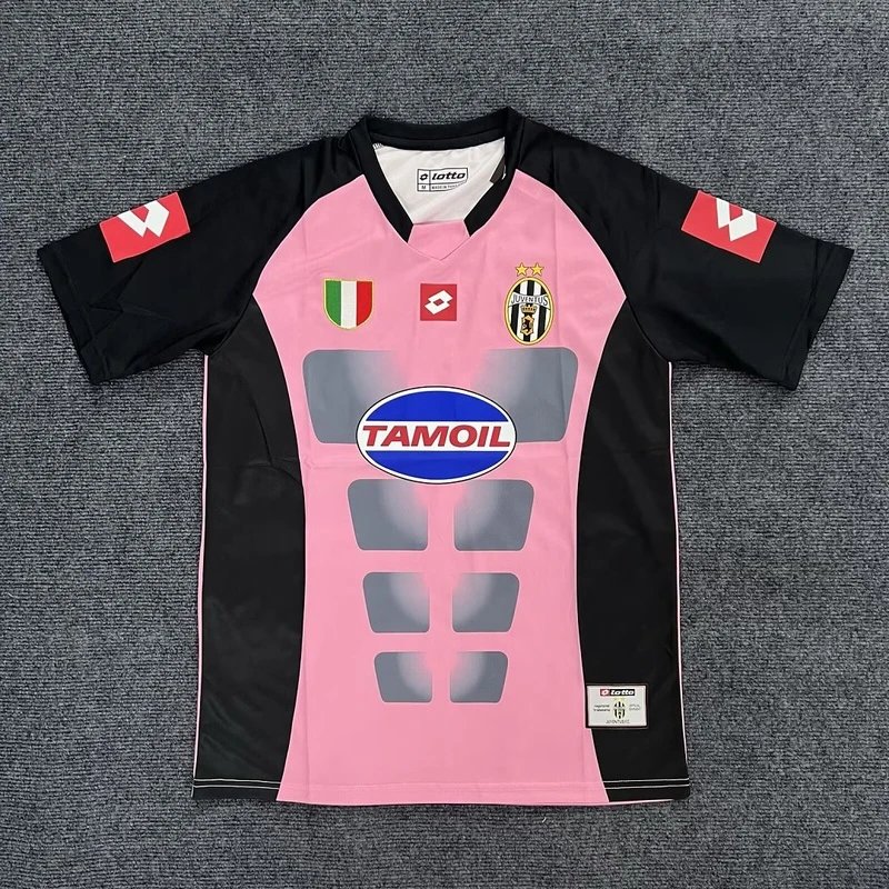 retro juventus goalkeeper pink black - Style 30