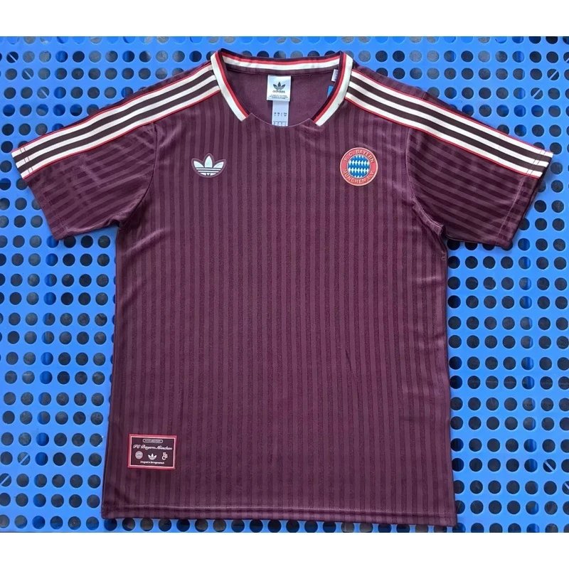 2025-2026 Bayern Munich retro maroon jersey - Style 7