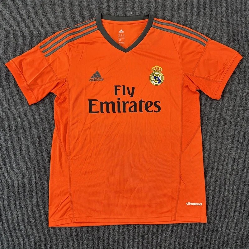 Real Madrid 2013-2014 Second Team Orange Jersey - Style 37