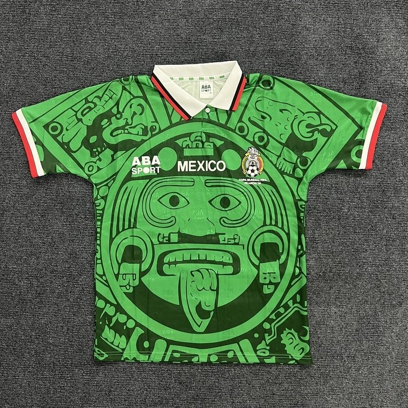 1998 Mexico home football jersey - Style 22