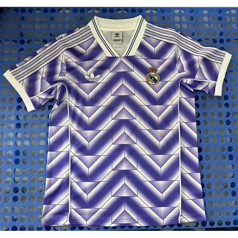 2025-2026 Real Madrid retro purple football jersey - Style 18