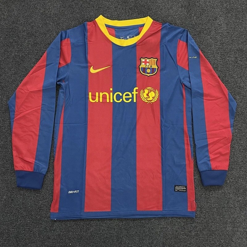 2011-2012 Barcelona Long Sleeve Football Jersey - Style 25