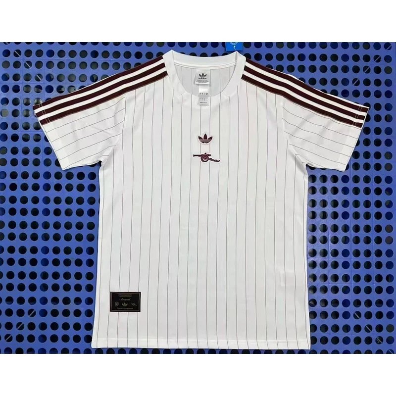 Arsenal retro white football jersey - Style 33