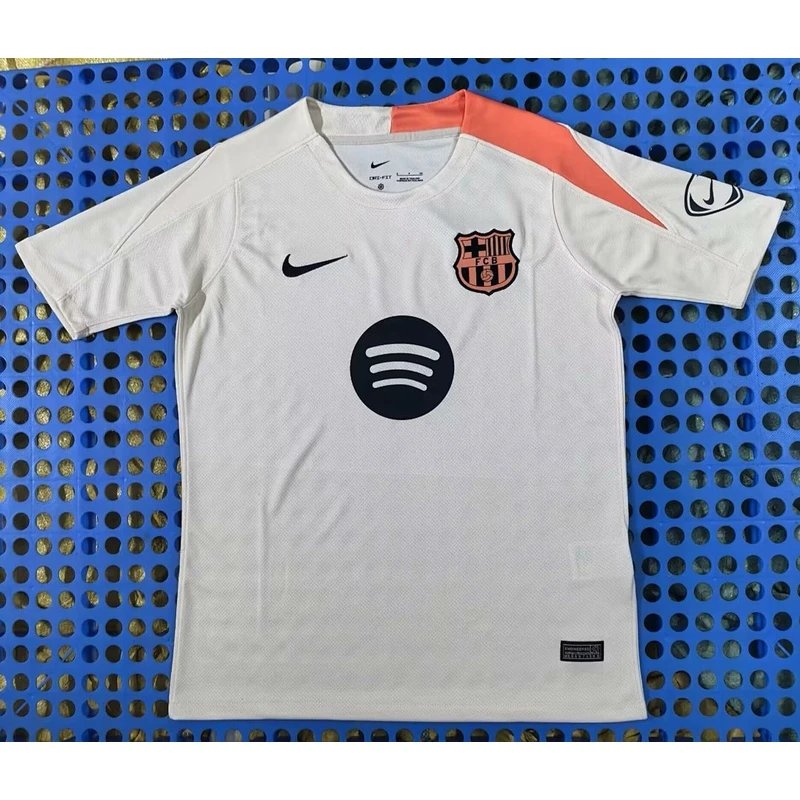 2025-2026 Barcelona White Training Jersey - Style 20