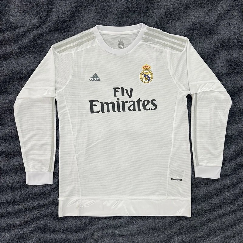 Real Madrid home long-sleeve white jersey - Style 4