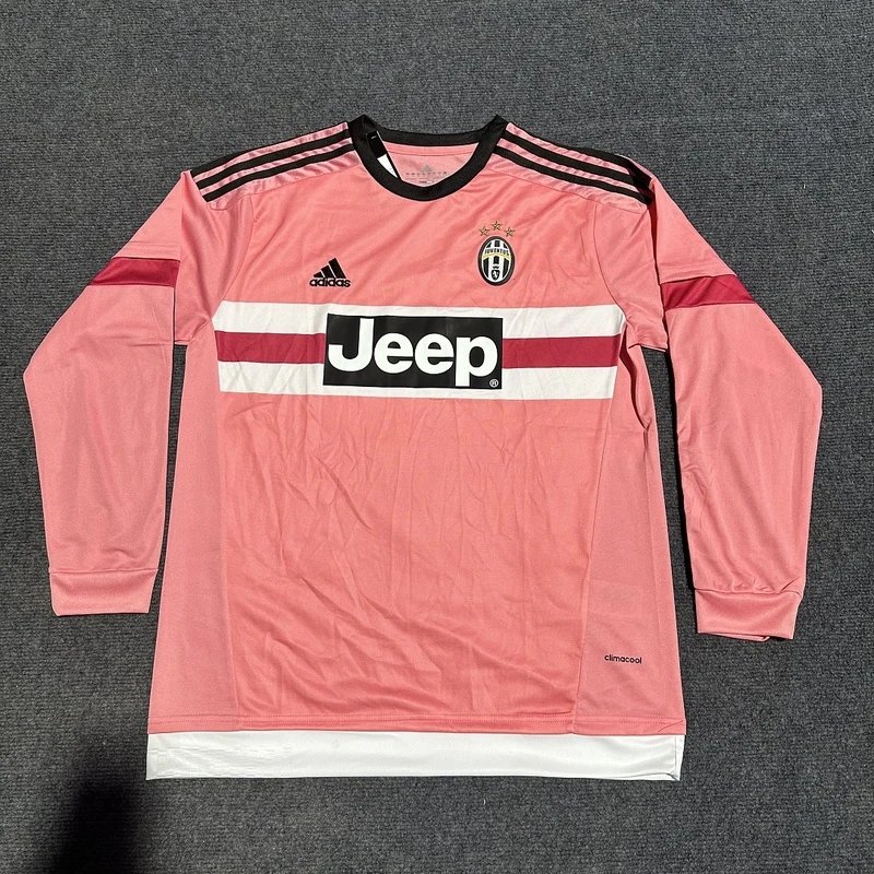 Juventus home long-sleeve pink football jersey - Style 38