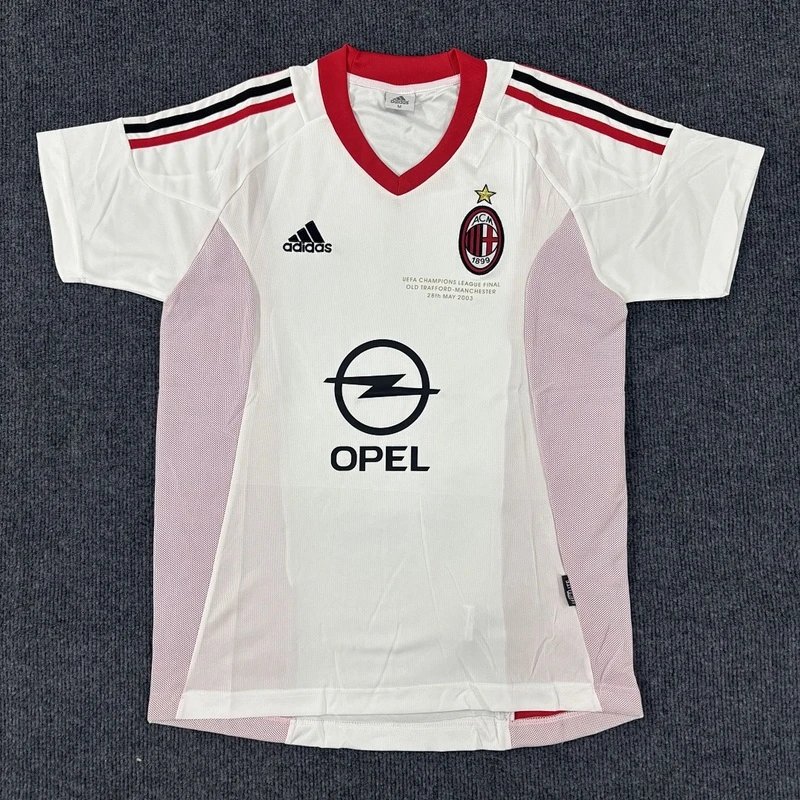 AC Milan home white football jersey - Style 3