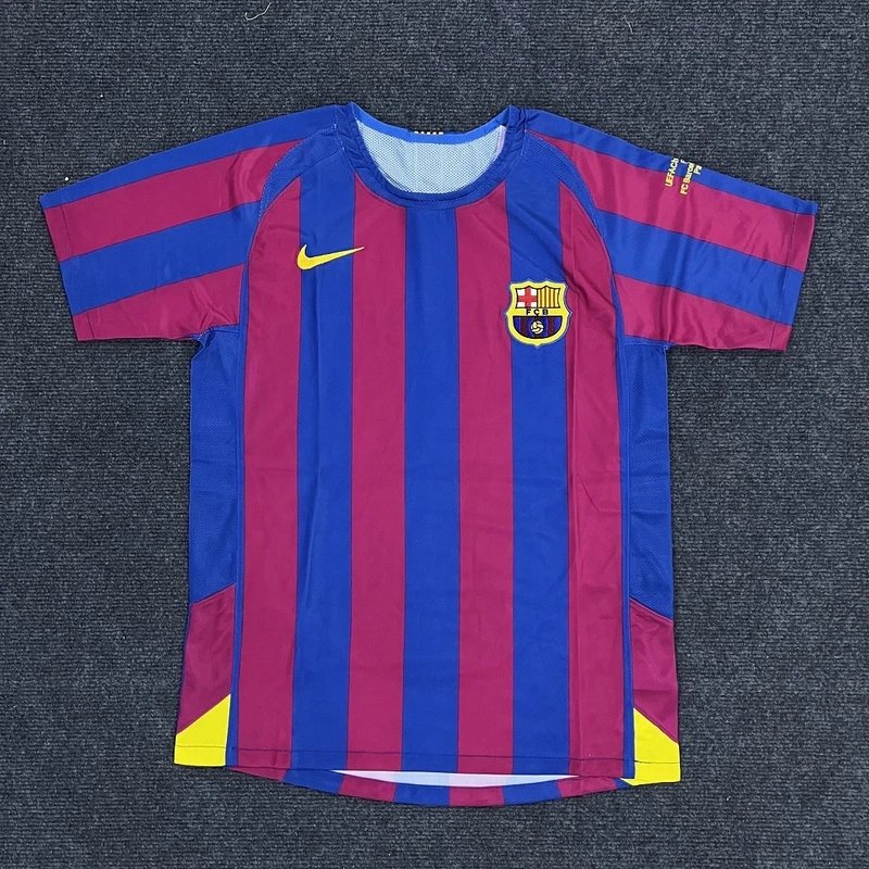 2005-06 Barcelona Home Shirt, European Cup Edition, , Striped, Nike, - Style 13
