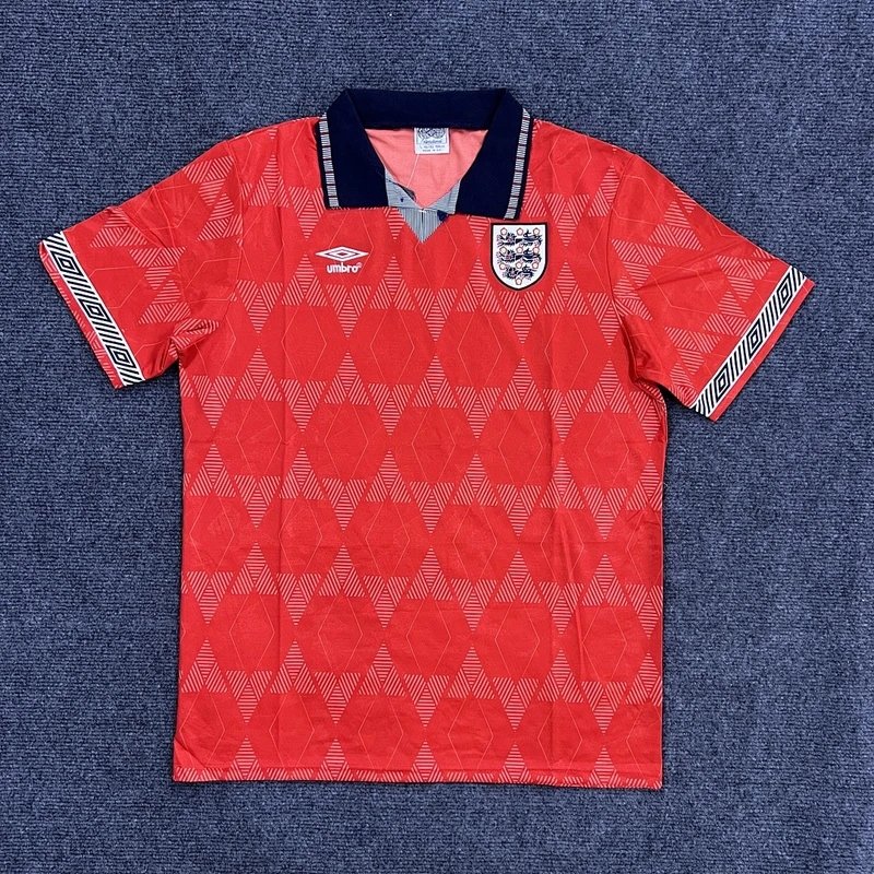 1990 England Away Football Jersey - Style 2