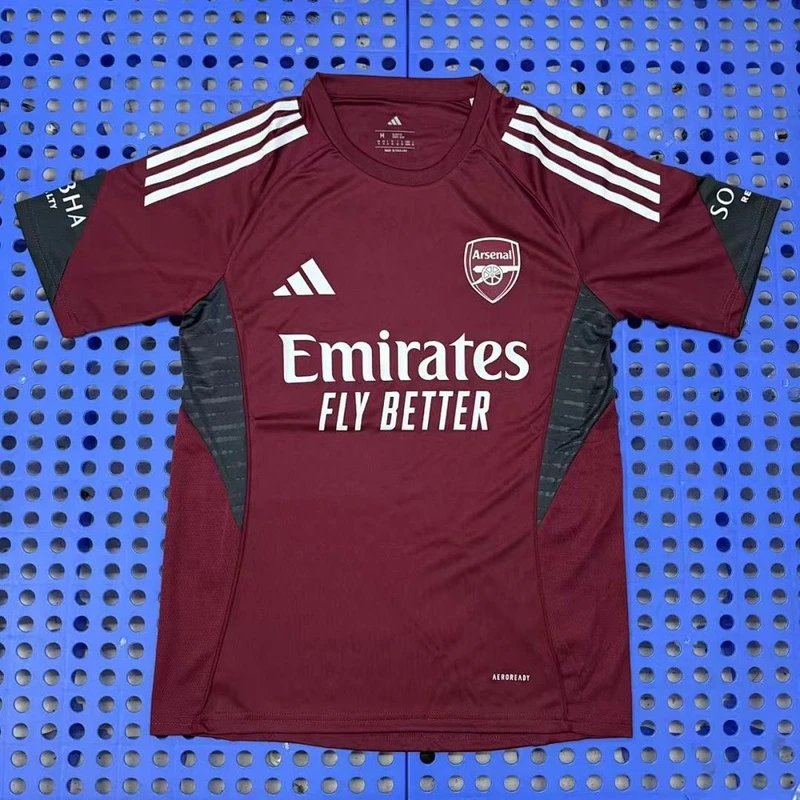 2025-2026 Arsenal Training Shirt Maroon - Style 5
