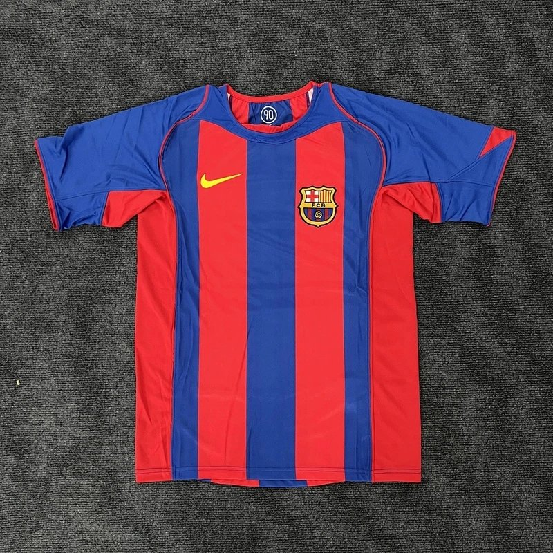 2004-05 Barcelona Home Stripe Jersey - Style 12