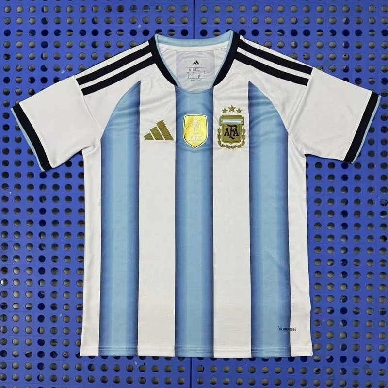 2026-2027 Argentina Home Shirt with Champions League Title Patch - Style 12