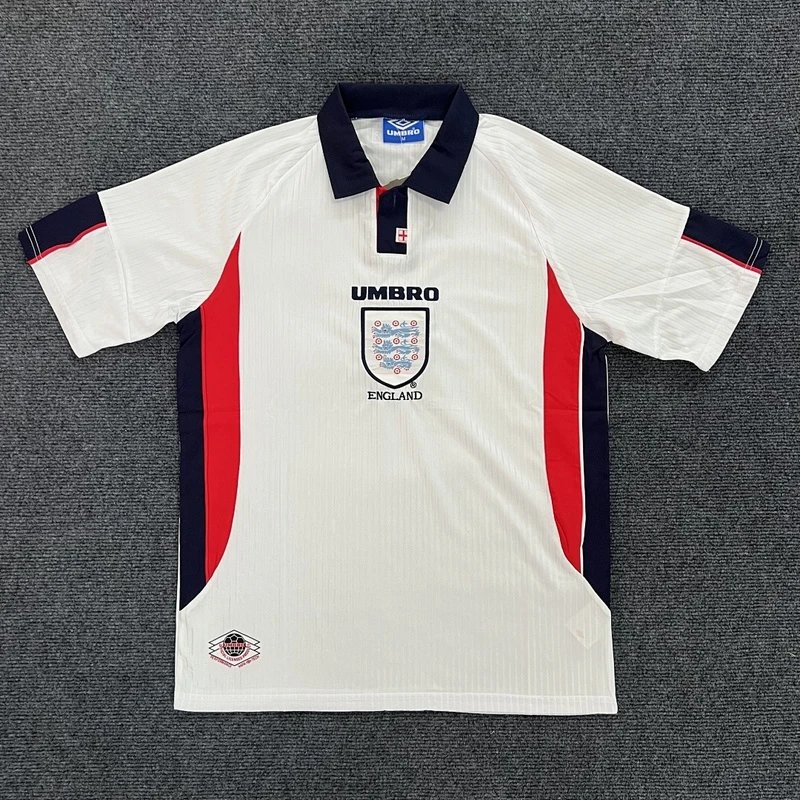 1998 England Home Jersey - Style 5