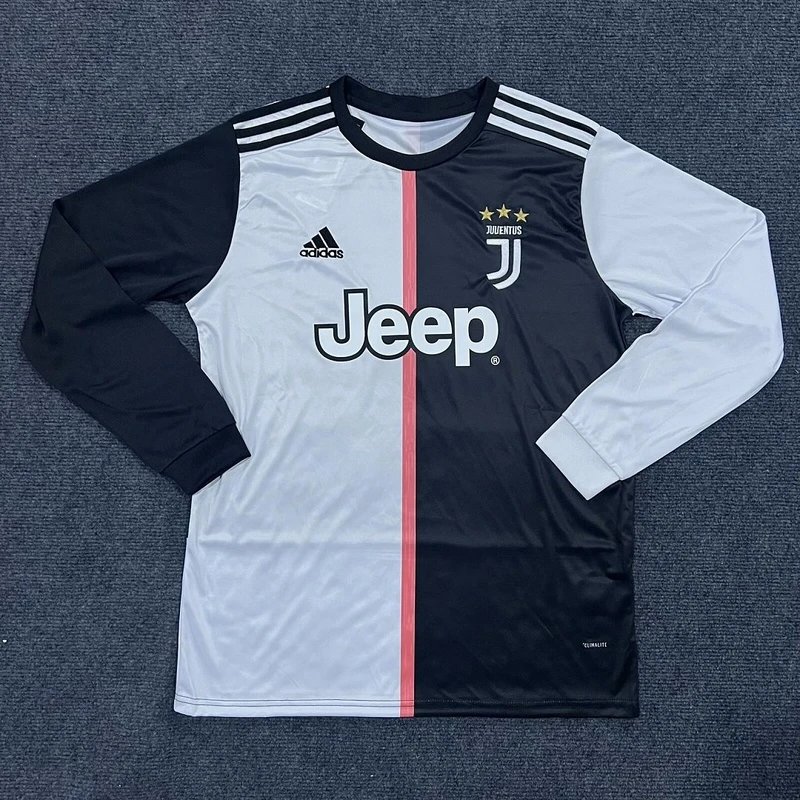 2020-2021 Juventus Home Long Sleeve Jersey - Style 1