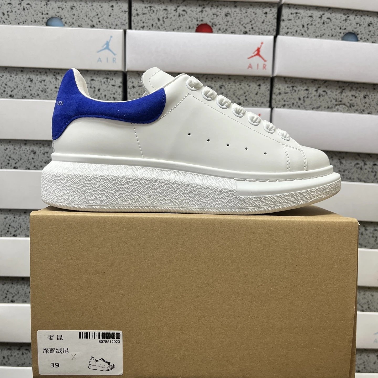 369Y【WX Batch】 Alexander Mcqueen 36-45 深蓝绒尾