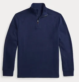 thumbnail for Rib Quarter-Zip Pullover-Dark blue