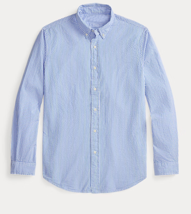 Classic Bubble-Striped Shirt