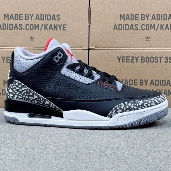 Air Jordan 3 Retro Black Cement Sneakers - 1