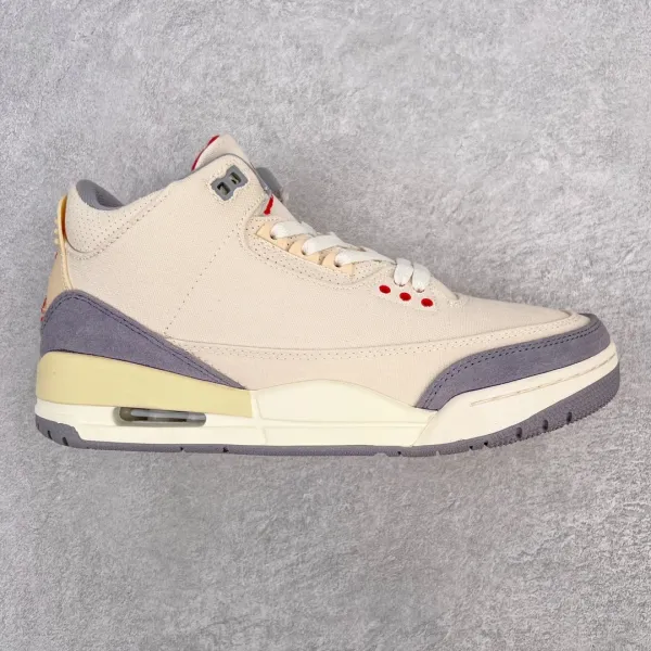 Air Jordan 3 Retro 'Milk' Canvas Sneakers - 1