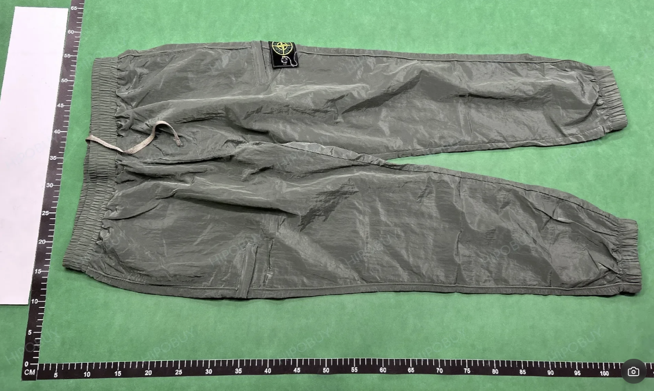 Nylon thin green pants (actual green)