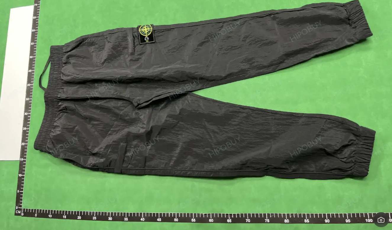 Nylon thin black pants